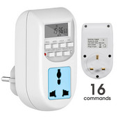 Utikač s digitalnim beskonačnim ponavljanjem ciklusa za električnu utičnicu 24-satni programabilni vremenski prekidač za napajanje Kontrola pumpe za navodnjavanje