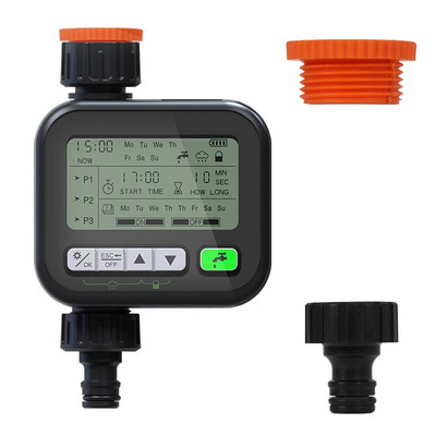 Mjerač vremena za raspršivač Programabilna slavina za crijevo za vodu Tajmer Regulator vremena za navodnjavanje Tajmer za navodnjavanje vrta s ručnom odgodom kiše 1 izlaz