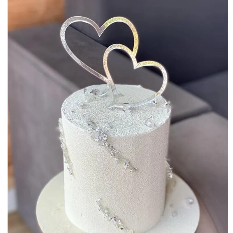 Ins Concise Zelts Akrils Daudz laimes dzimšanas dienas kūkas virsma, sarkana sirds kāzu ballītes kūku pildītāji Valentīna dienas dāvanu deserta dekorēšana