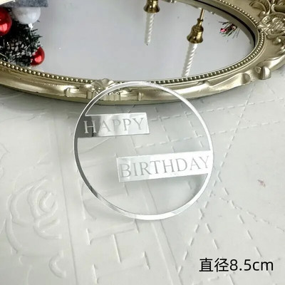 Ins Gold Topper pentru tort La mulți ani, acrilic pentru fetiță, pentru petrecere de aniversare pentru copii, cadou pentru baby shower, decorare pentru desert