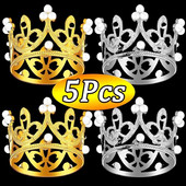 5/1 buc Mini Coroana Decoratiuni Tort Printesa Topper Perla Tiara Copii Ornamente pentru Păr pentru Nunta Ziua de Naștere Decorare Tort