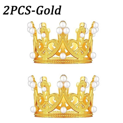 5/1 buc Mini Coroana Decoratiuni Tort Printesa Topper Perla Tiara Copii Ornamente pentru Păr pentru Nunta Ziua de Naștere Decorare Tort