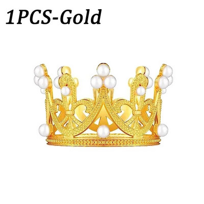 5/1 buc Mini Coroana Decoratiuni Tort Printesa Topper Perla Tiara Copii Ornamente pentru Păr pentru Nunta Ziua de Naștere Decorare Tort
