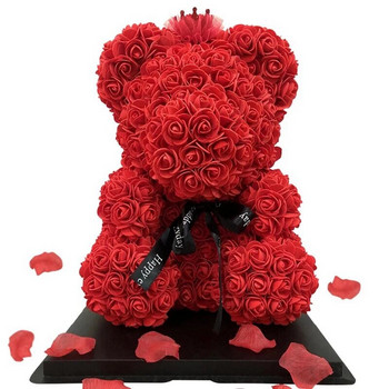 50/100/200 τεμ. 3,5 εκ. Αφρώδες τριαντάφυλλο Τεχνητό λουλούδι Τριαντάφυλλο Αρκουδάκι για Γαμήλιο πάρτι γενεθλίων Διακόσμηση σπιτιού DIY Δώρα Αγίου Βαλεντίνου