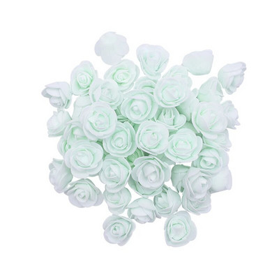 50/100/200 vnt 3,5 cm putplasčio rožių galvutės Dirbtinės gėlės meškiuko rožė vestuvių gimtadienio vakarėliui, namų dekoravimui, pasidaryk pats Valentino dienos dovanos