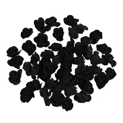 50/100/200 vnt 3,5 cm putplasčio rožių galvutės Dirbtinės gėlės meškiuko rožė vestuvių gimtadienio vakarėliui, namų dekoravimui, pasidaryk pats Valentino dienos dovanos