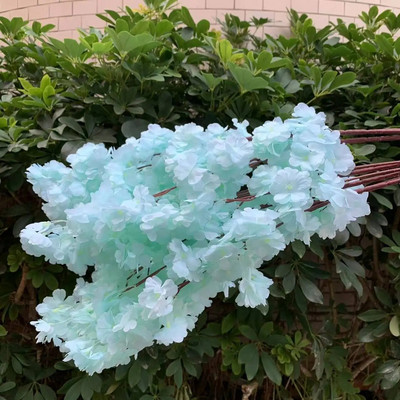 80 CM imitație de flori de cireș, flori artificiale, pânză de mătase, ramură lungă, flori pentru nuntă, pentru biroul de acasă, aranjament floral