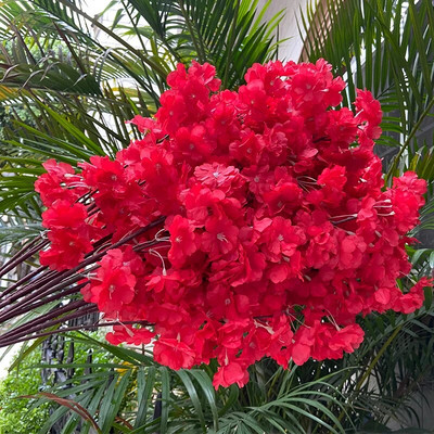 80 CM imitație de flori de cireș, flori artificiale, pânză de mătase, ramură lungă, flori pentru nuntă, pentru biroul de acasă, aranjament floral