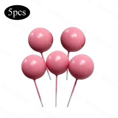 5 vnt. Auksiniai sidabriniai rutuliukai, pagaminti pasidaryk pats, gimtadienio tortų puošmenos Kekselių tortų apmušalai, skirti kūdikių vakarui Vestuvių tortų rutuliukai