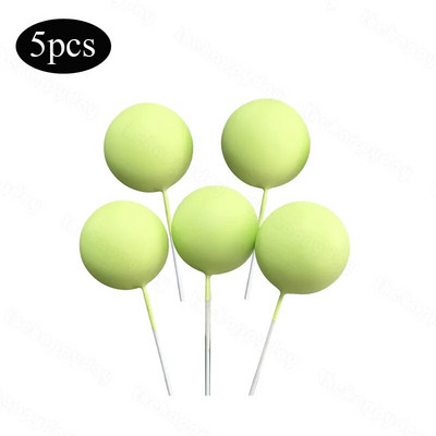 5 vnt. Auksiniai sidabriniai rutuliukai, pagaminti pasidaryk pats, gimtadienio tortų puošmenos Kekselių tortų apmušalai, skirti kūdikių vakarui Vestuvių tortų rutuliukai