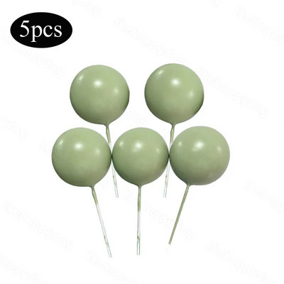 5 vnt. Auksiniai sidabriniai rutuliukai, pagaminti pasidaryk pats, gimtadienio tortų puošmenos Kekselių tortų apmušalai, skirti kūdikių vakarui Vestuvių tortų rutuliukai