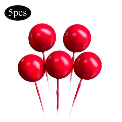 5 vnt. Auksiniai sidabriniai rutuliukai, pagaminti pasidaryk pats, gimtadienio tortų puošmenos Kekselių tortų apmušalai, skirti kūdikių vakarui Vestuvių tortų rutuliukai