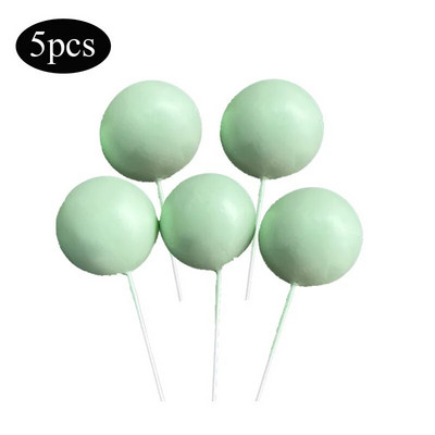 5 vnt. Auksiniai sidabriniai rutuliukai, pagaminti pasidaryk pats, gimtadienio tortų puošmenos Kekselių tortų apmušalai, skirti kūdikių vakarui Vestuvių tortų rutuliukai