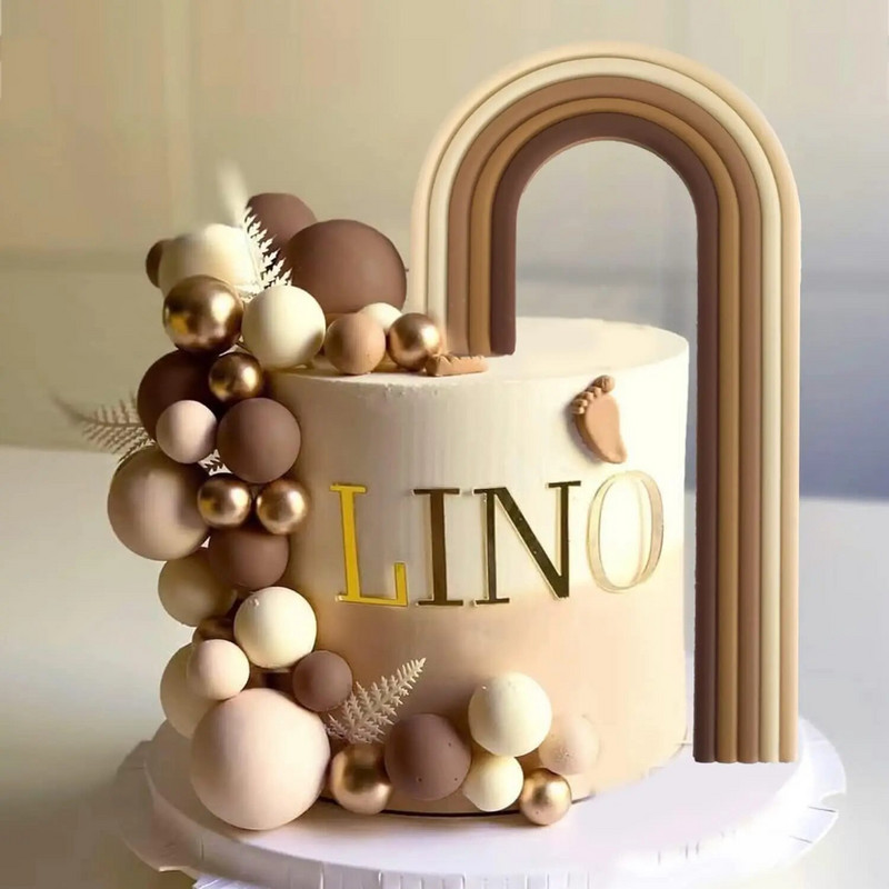 5 vnt. Auksiniai sidabriniai rutuliukai, pagaminti pasidaryk pats, gimtadienio tortų puošmenos Kekselių tortų apmušalai, skirti kūdikių vakarui Vestuvių tortų rutuliukai