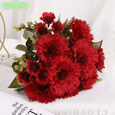 2 ΤΕΜ. Fake Sunflower Gerbera Artificial Gerbera Wedding Decoration Fake Flower Simulation Plant Decoration Home Shooting Props