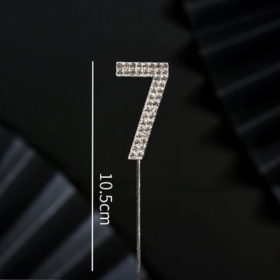 Csillogó strasszos szám tortafestékek arany ezüst 0-9 digitális születésnapi tortadísz esküvői party dekoráció baba zuhany