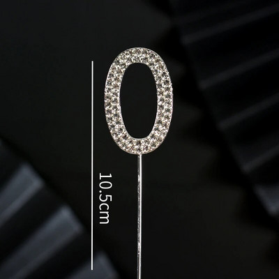 Csillogó strasszos szám tortafestékek arany ezüst 0-9 digitális születésnapi tortadísz esküvői party dekoráció baba zuhany