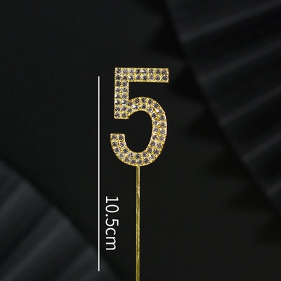 Csillogó strasszos szám tortafestékek arany ezüst 0-9 digitális születésnapi tortadísz esküvői party dekoráció baba zuhany