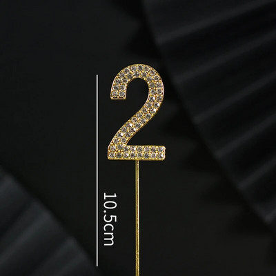 Csillogó strasszos szám tortafestékek arany ezüst 0-9 digitális születésnapi tortadísz esküvői party dekoráció baba zuhany