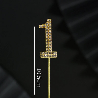 Csillogó strasszos szám tortafestékek arany ezüst 0-9 digitális születésnapi tortadísz esküvői party dekoráció baba zuhany