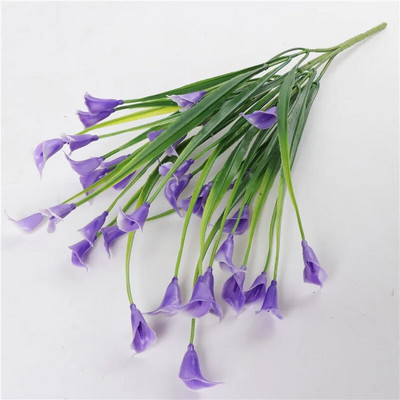 1 pachet 32 cm DIY Calla PE Calla artificială pentru aranjament petrecere de nuntă Decoratioan flori de simulare lucrate manual