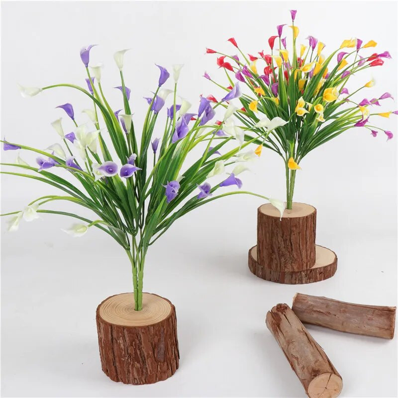 1 pachet 32 cm DIY Calla PE Calla artificială pentru aranjament petrecere de nuntă Decoratioan flori de simulare lucrate manual