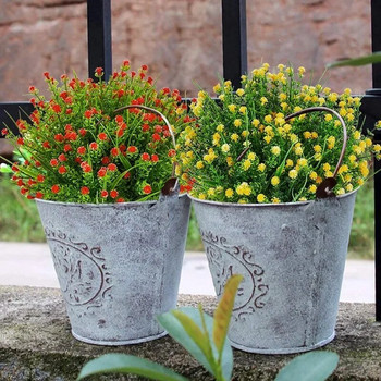 Τεχνητά λουλούδια Ψεύτικα πλαστικά φυτά πρασινάδας ανθεκτικά στην υπεριώδη ακτινοβολία για γάμο εσωτερικού χώρου Διακόσμηση κουζίνας σπιτιού Διακόσμηση κήπου εξωτερικού χώρου