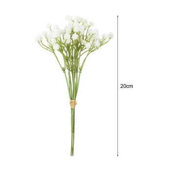 20cm Τεχνητό λουλούδι Λευκό Gypsophila Babysbreath Μπουκέτα Νύφης Γάμου ψεύτικο λουλούδι για διακόσμηση σπιτιού Δώρα για την ημέρα του Αγίου Βαλεντίνου