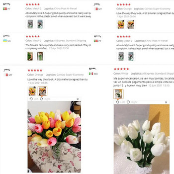 10 τμχ Τεχνητό Λουλούδι Τουλίπα Οποιαδήποτε Συλλογή Τεχνητή Ανθοδέσμη ψεύτικο λουλούδι Διακόσμηση γάμου Λουλούδια Διακόσμηση σπιτιού