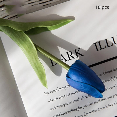 10 vnt Tulpių Dirbtinė Gėlė Bet koks Kolokacija Tikras prisilietimas Dirbtinė puokštė Netikros gėlės Vestuvių dekoravimas Gėlės Namų dekoras