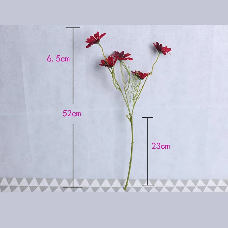 Dirbtinė gėlė Mažų margučių gėlių puokštė Gerbera netikros gėlės ramunėlių šilko gėlės vestuvių namams Kalėdų dekoravimui
