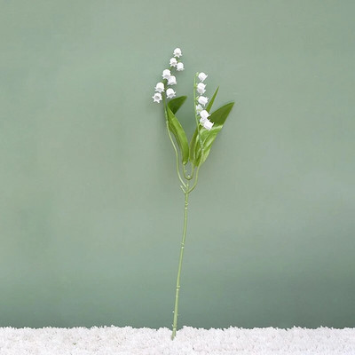 Flori artificiale albe din plastic fals realizat manual Clopoței cu litere pentru decorarea casei Plante Fundal de perete Accesorii de nuntă