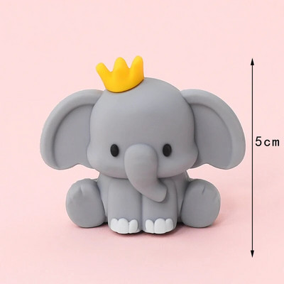 Jungle Animals tortafeltöltő Állatkert Állatok Oroszlán tigris Elefánt Torta Dekoráció Babazuhany Gyerekek Dzsungel Szafari Születésnapi parti díszek