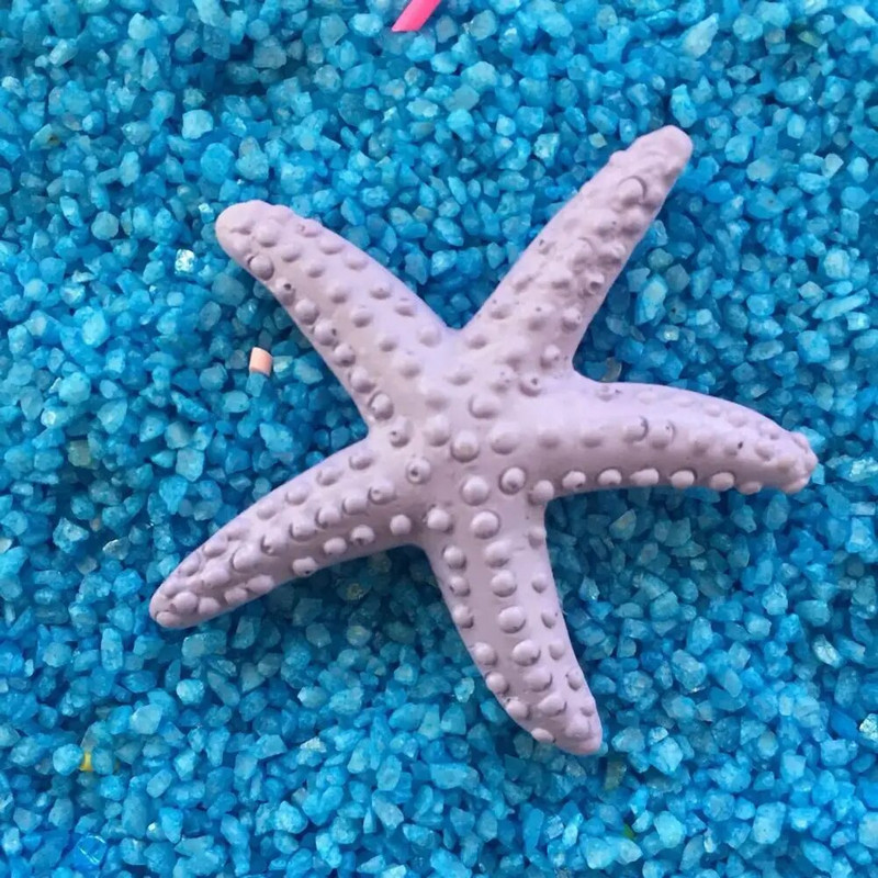 Ornamento puošmena Mini dirbtinė jūrų žvaigždė Spalvinga derva Jūros žvaigždė Starfish Akvariumo papuošalai Akvariumai Priedai