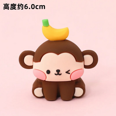 Nou animal din pădure, girafă, leu, elefant, desene animate, pentru tort, pentru copii, 1-a aniversare, decorațiuni pentru cupcake, cadouri drăguțe tematice junglă