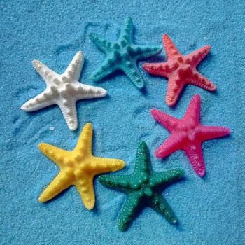 Αρχική 5τμχ Ρητίνη Αστερίας Στολίδι Παραλία Ocean Sea Star Wall Party Διακόσμηση