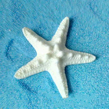 Home 5Pcs Смола Морска звезда Орнамент Плаж Океан Морска звезда Декорация за парти на стена