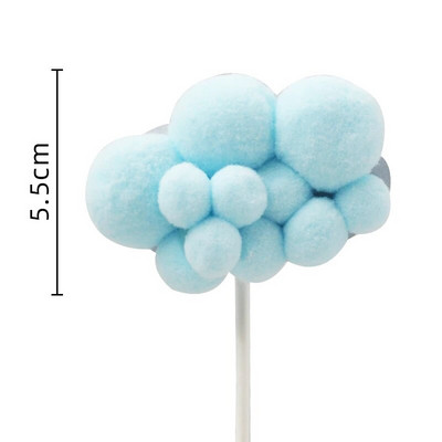 Dekorácia na tortu Farebné teplovzdušné balóny Hlinené balóny Všetko najlepšie k narodeninám Ozdoba na tortu Oblaky Detské 1-ročné dievčatká Narodeninové darčeky Dekorácia