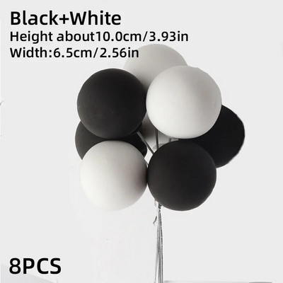 Dekorácia na tortu Farebné teplovzdušné balóny Hlinené balóny Všetko najlepšie k narodeninám Ozdoba na tortu Oblaky Detské 1-ročné dievčatká Narodeninové darčeky Dekorácia