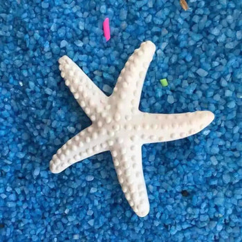 Мини пластмасова симулационна морска звезда Цветна смола Реалистична сладка изкуствена морска звезда Орнамент за настолен плот Аквариум Декор Орнамент за стена