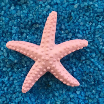 Мини пластмасова симулационна морска звезда Цветна смола Реалистична сладка изкуствена морска звезда Орнамент за настолен плот Аквариум Декор Орнамент за стена