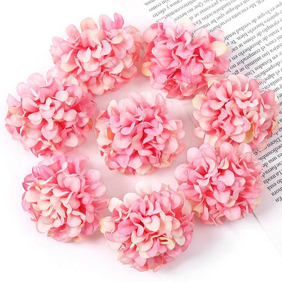 50 de bucăți de flori artificiale de mătase hortensie cap de floare pentru petrecerea de nuntă decorarea casei bricolaj coroană cutie cadou Scrapbooking manual
