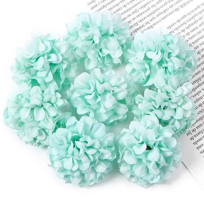 50 de bucăți de flori artificiale de mătase hortensie cap de floare pentru petrecerea de nuntă decorarea casei bricolaj coroană cutie cadou Scrapbooking manual