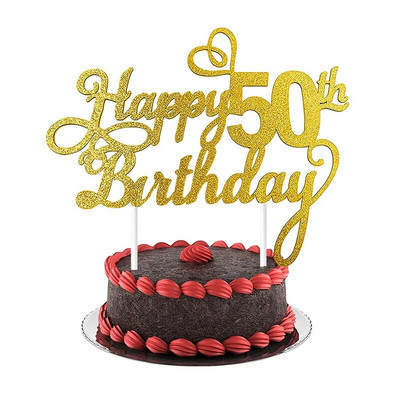 1PC Sretan rođendanski kolač za tortu 1. 18. 21. 30. 40. 50. Dob Sretan rođendan Dekoracija torte Pribor za ukrašavanje zabave