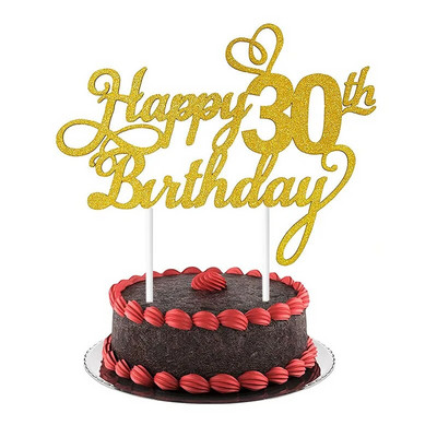 1PC Sretan rođendanski kolač za tortu 1. 18. 21. 30. 40. 50. Dob Sretan rođendan Dekoracija torte Pribor za ukrašavanje zabave