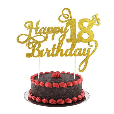 1PC Sretan rođendanski kolač za tortu 1. 18. 21. 30. 40. 50. Dob Sretan rođendan Dekoracija torte Pribor za ukrašavanje zabave