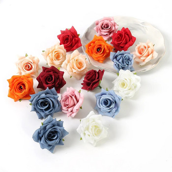 10τμχ 6cm Τριαντάφυλλο Τεχνητά Λουλούδια Ψεύτικα Λουλούδια Κεφαλές για Διακόσμηση Σπιτιού Γάμος Στολισμός Γάμου Χειροτεχνία Γιρλάντα Δώρα Αξεσουάρ