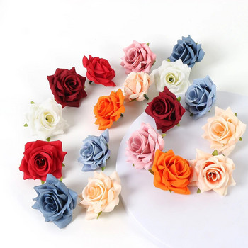 10τμχ 6cm Τριαντάφυλλο Τεχνητά Λουλούδια Ψεύτικα Λουλούδια Κεφαλές για Διακόσμηση Σπιτιού Γάμος Στολισμός Γάμου Χειροτεχνία Γιρλάντα Δώρα Αξεσουάρ