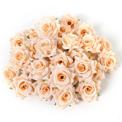 10gab 6cm rozes mākslīgie ziedi viltus ziedi galviņas mājas dekorēšanai laulības kāzu dekorācijas amatniecības vītnes dāvanas aksesuāri