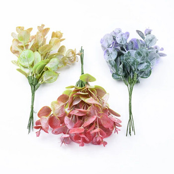 6τμχ Βάζο με φύλλα ευκαλύπτου για διακόσμηση σπιτιού Γάμος Αξεσουάρ νυφικών Clearance Διακοσμητική γλάστρα τεχνητά φυτά Χονδρική